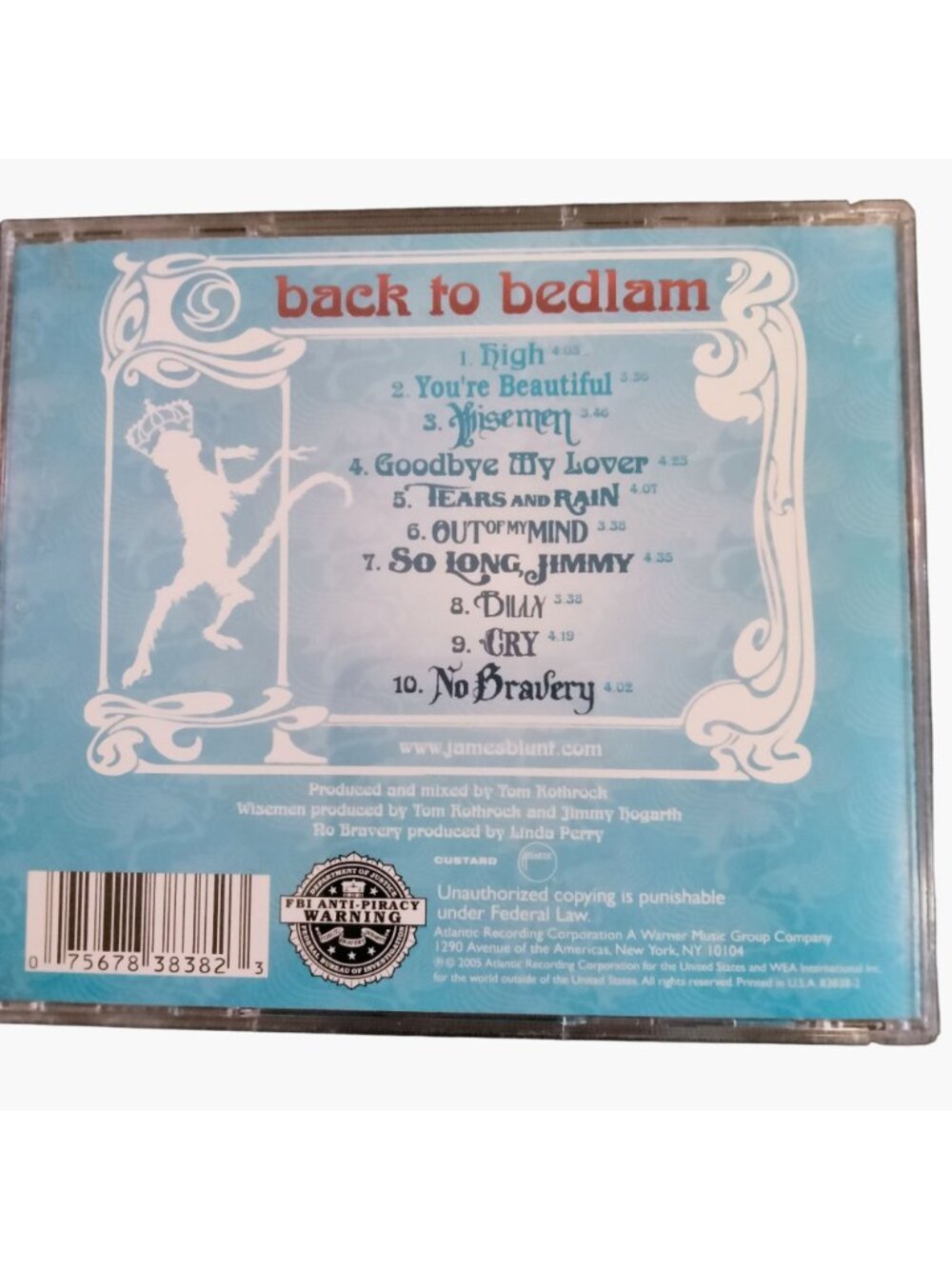 James Blunt Back to Bedlam Alternative Rock CD - Picture 5 of 5